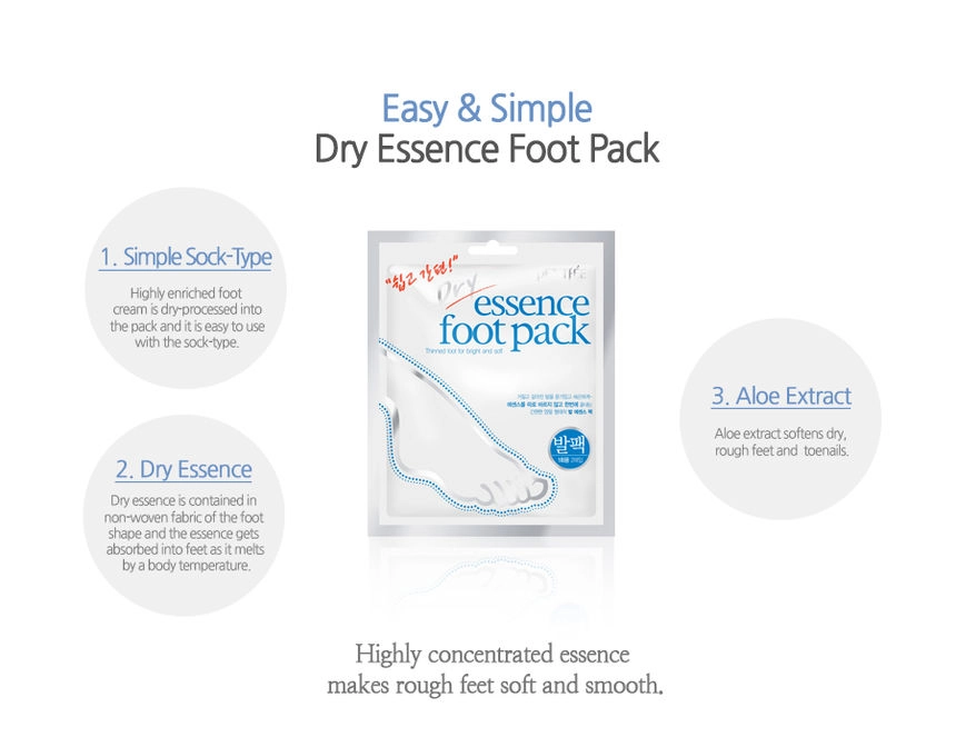 Thumbnail: PETITFEE - Dry Essence Foot Pack 1pair