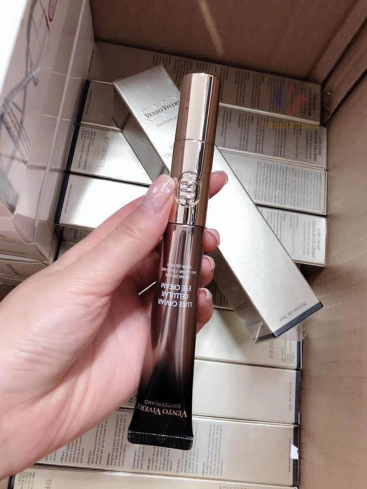 Thumbnail: Vento Vivere Switzerland Luxe Caviar Cellular Eye Cream 20gr +Eye Massage Device