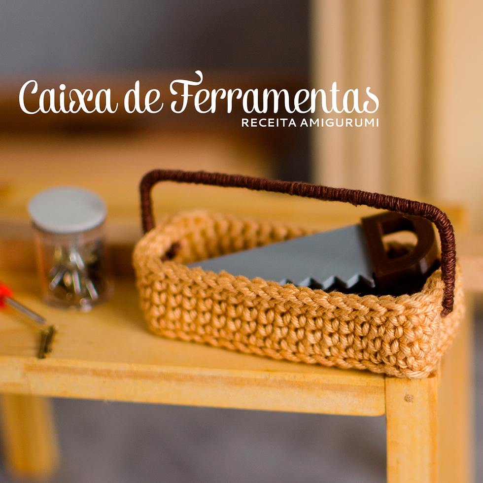 caixa ferramentas crochê