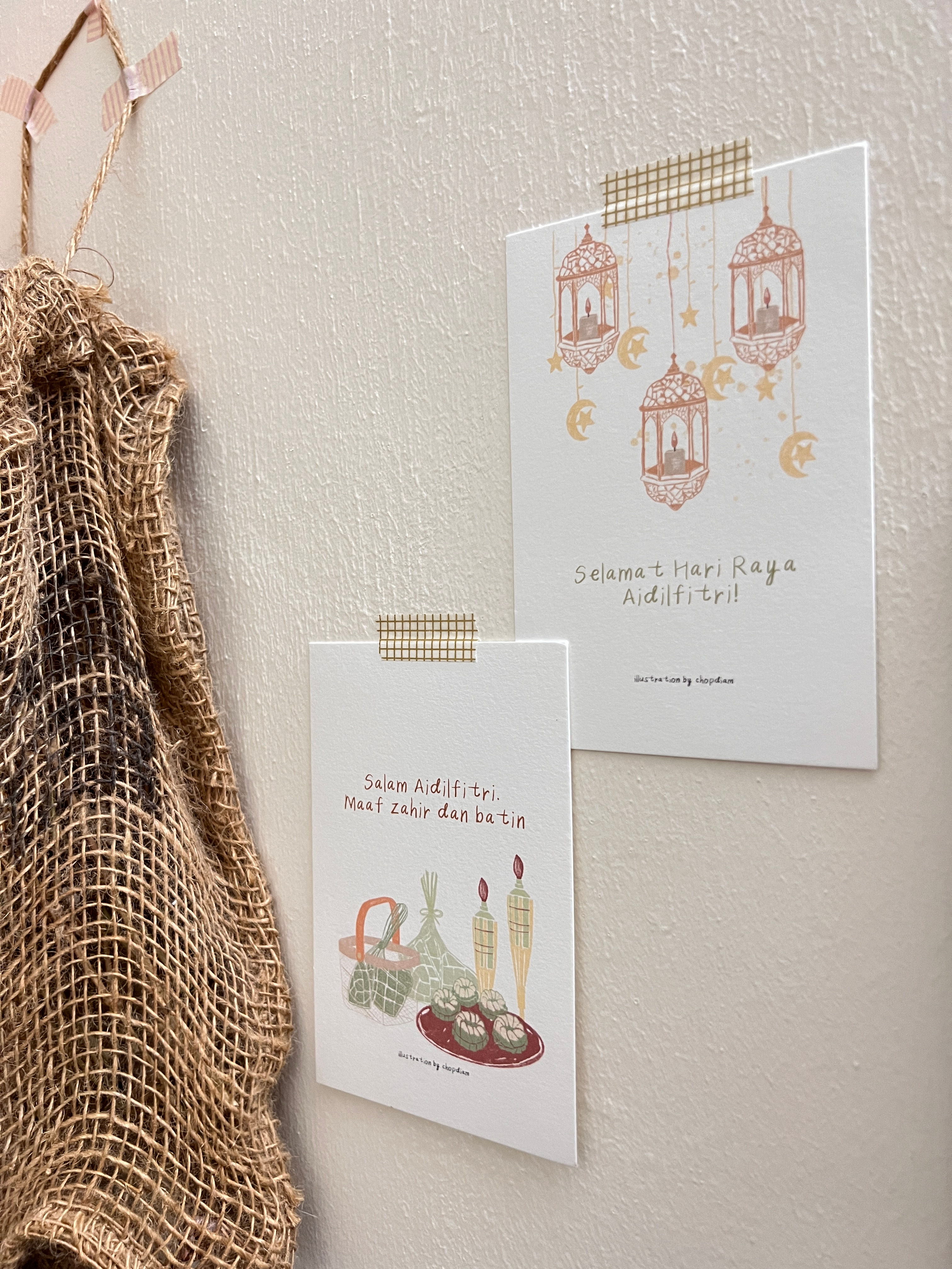 Raya postcards/greetings cards by chopdiam