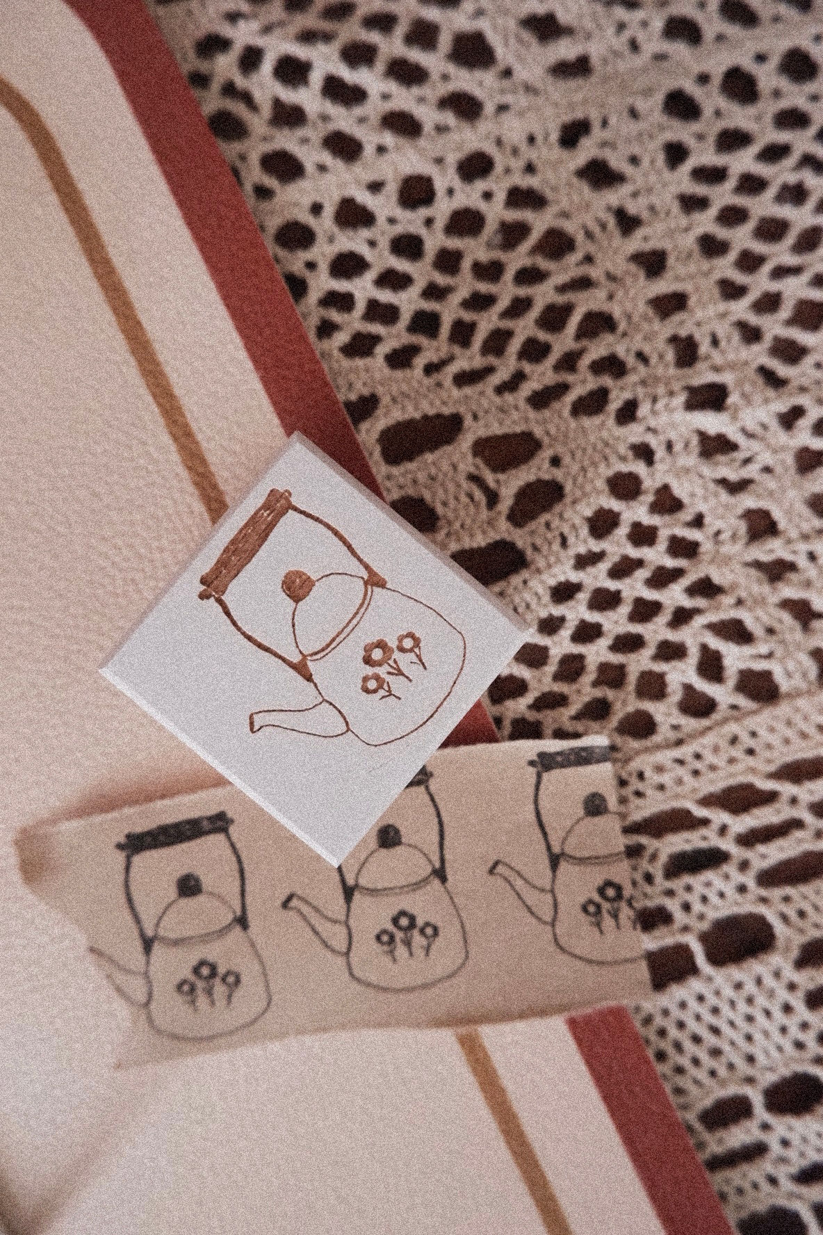 Tea Pot Rubber Stamp