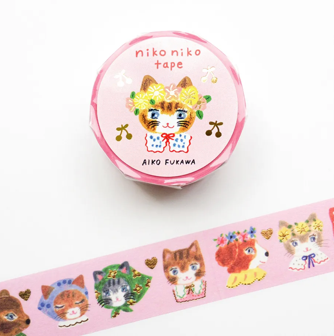 Aiko Fukawa foil stamping masking tape niko niko tape