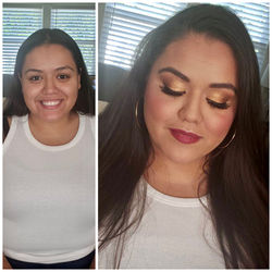 Before & After Makeup