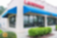 The outside view of the laundromat