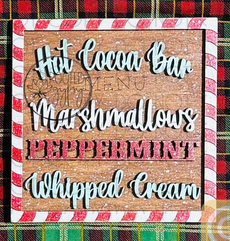 Thumbnail: Hot Cocoa Mini Signs-Sign ONLY