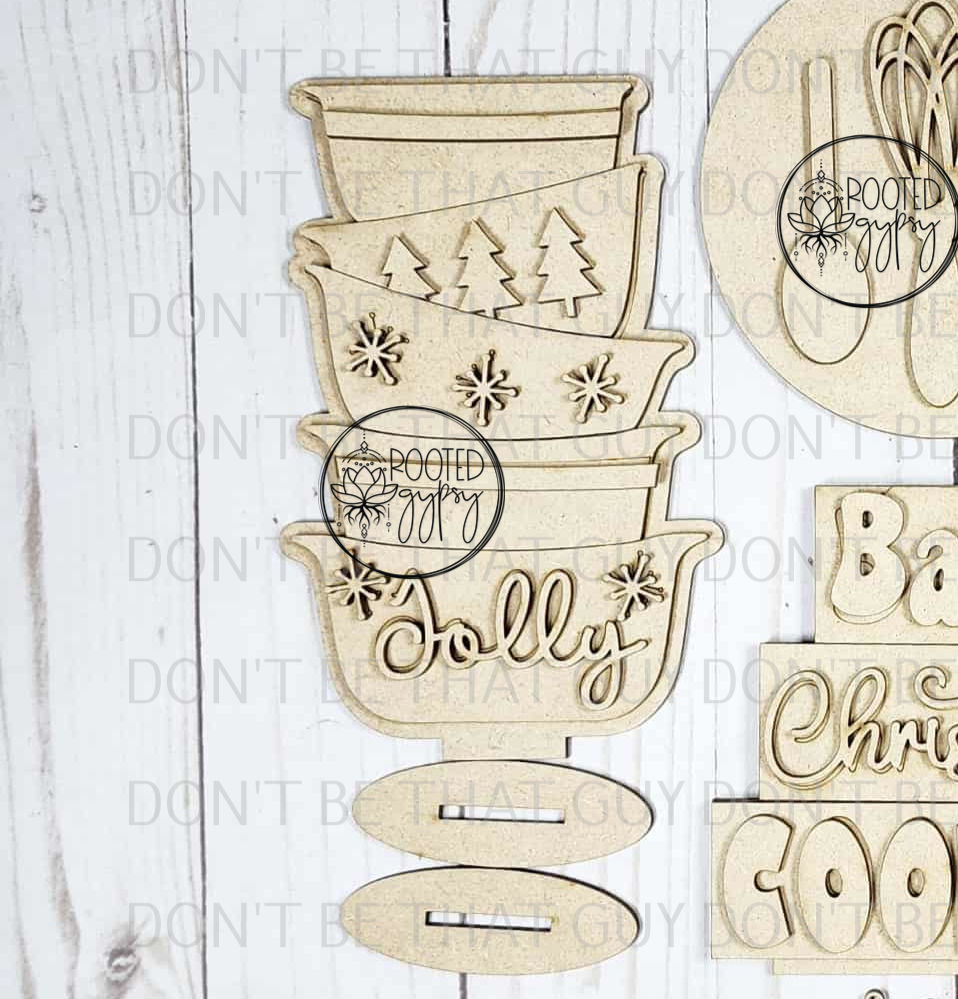 Thumbnail: Christmas Baking Decor Set