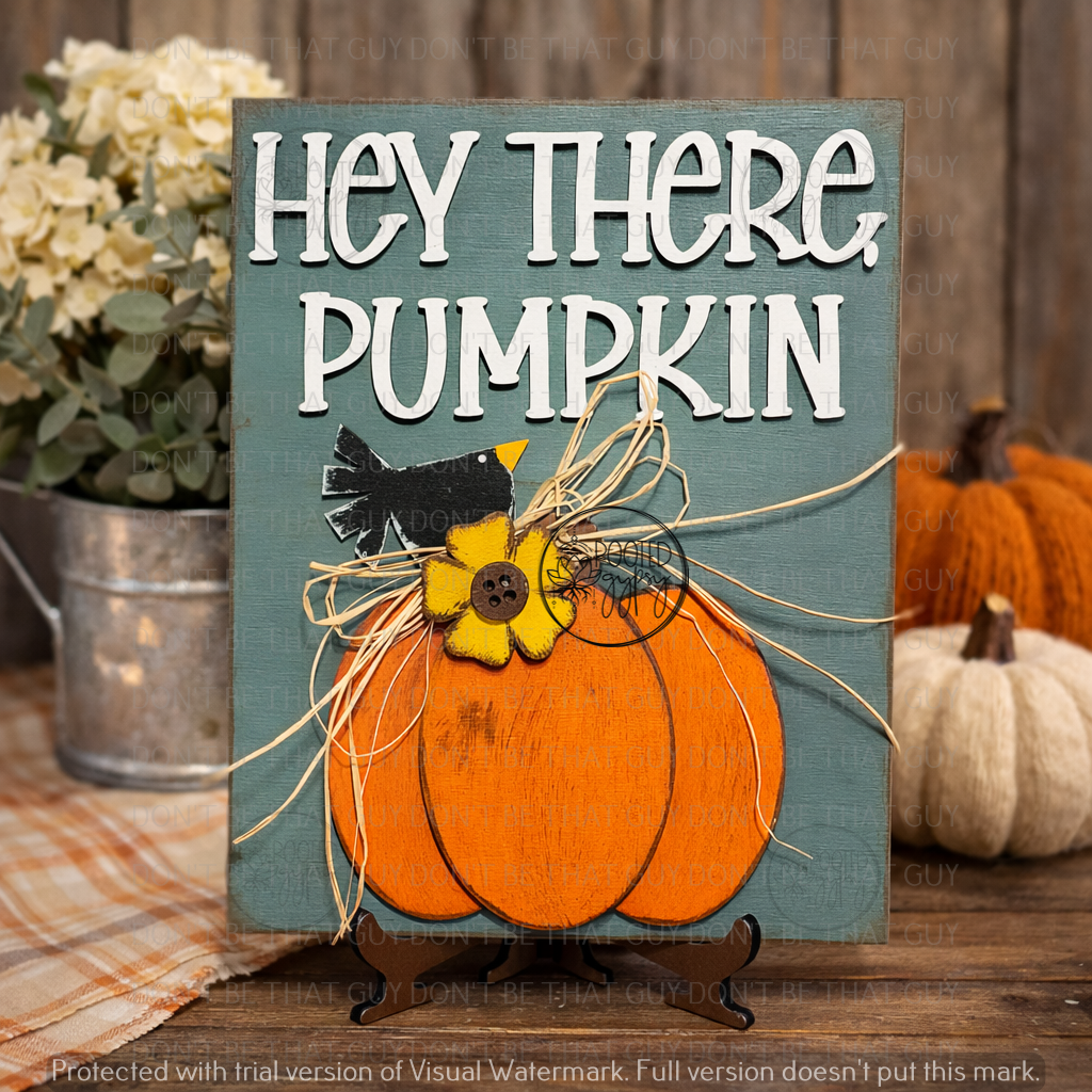 Hey There Pumpkin Shelf Sitter