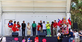 (Distinguished guests at the opening ceremony: Left: Tien-Shuenn Wu, Winnie Tang, Japanese Deputy Consul General Fumiyo Tsuda, Lucy Ho, Tallahassee City Commissioner Curtis Richardson, and ACT President Aileen Ray.)