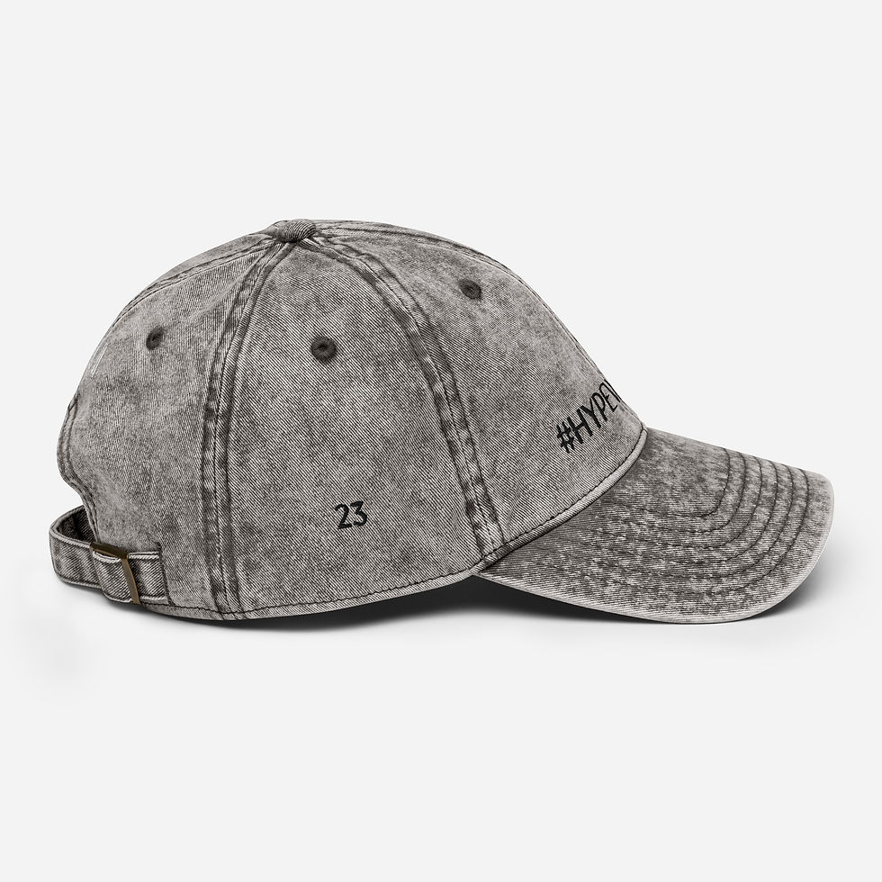 Thumbnail: #HypeWomen Vintage Cotton Twill Cap (light grey)