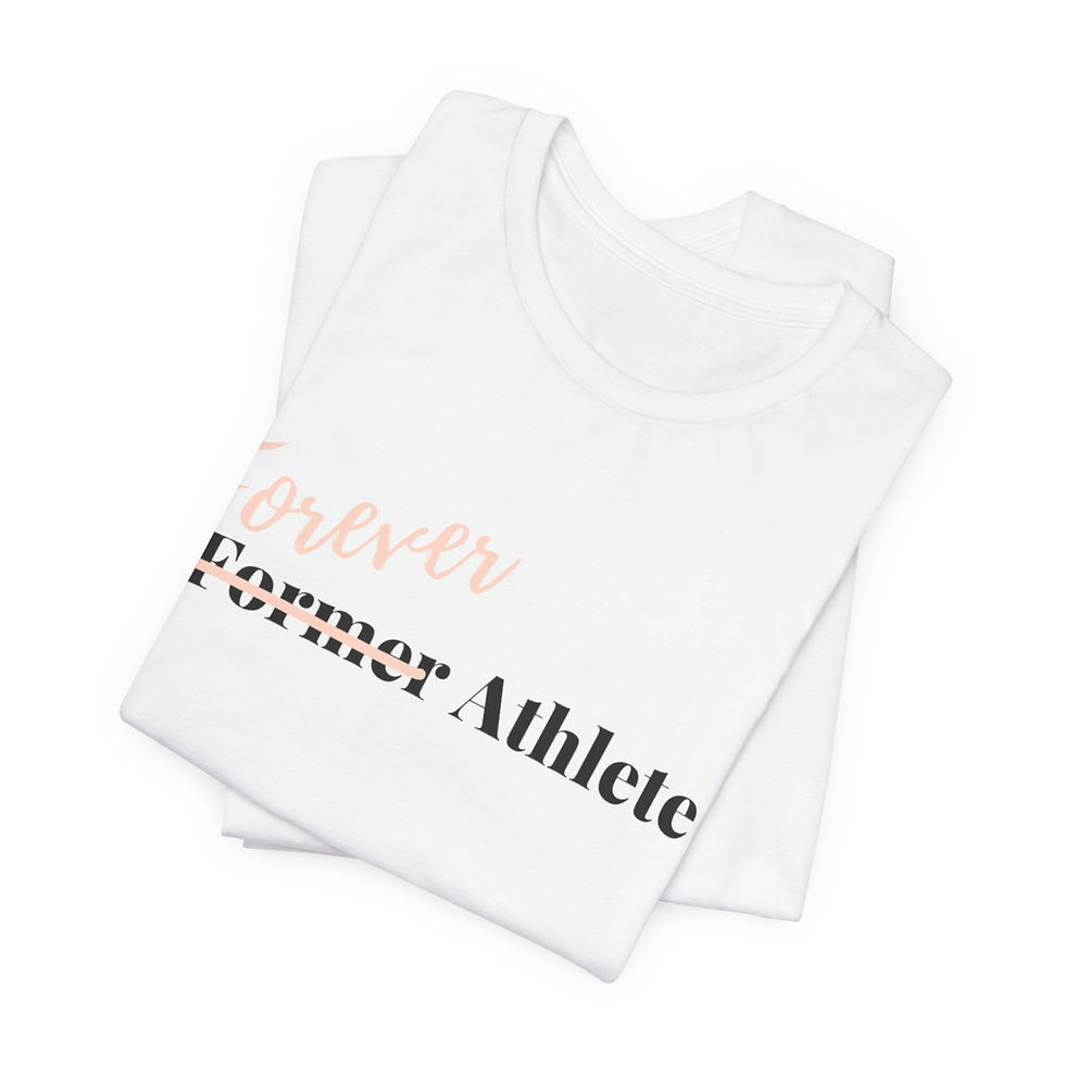 Thumbnail: "Forever Athlete" Unisex Jersey Short Sleeve Tee (white)