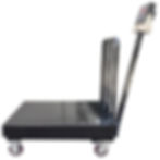 Thumbnail: OP-915 Diamond Plate Bench Scale with Wheels and Backrail