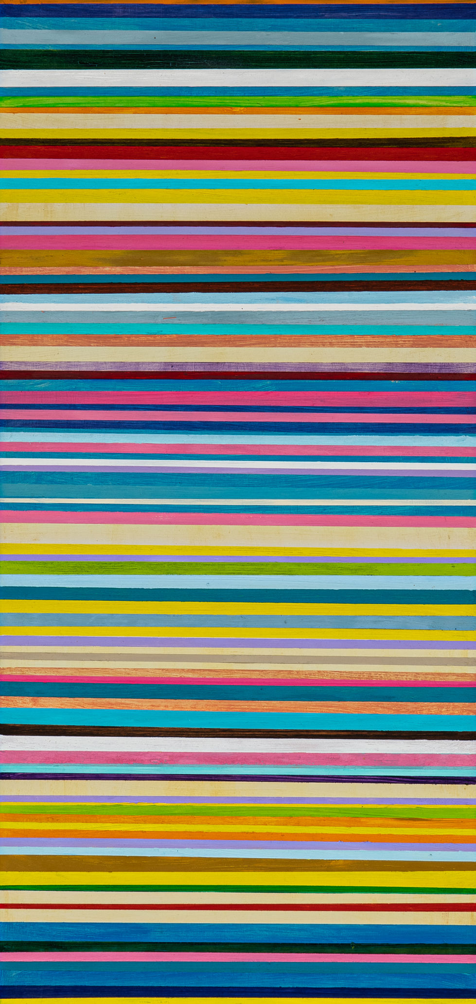 Painting of colored vertical stripes