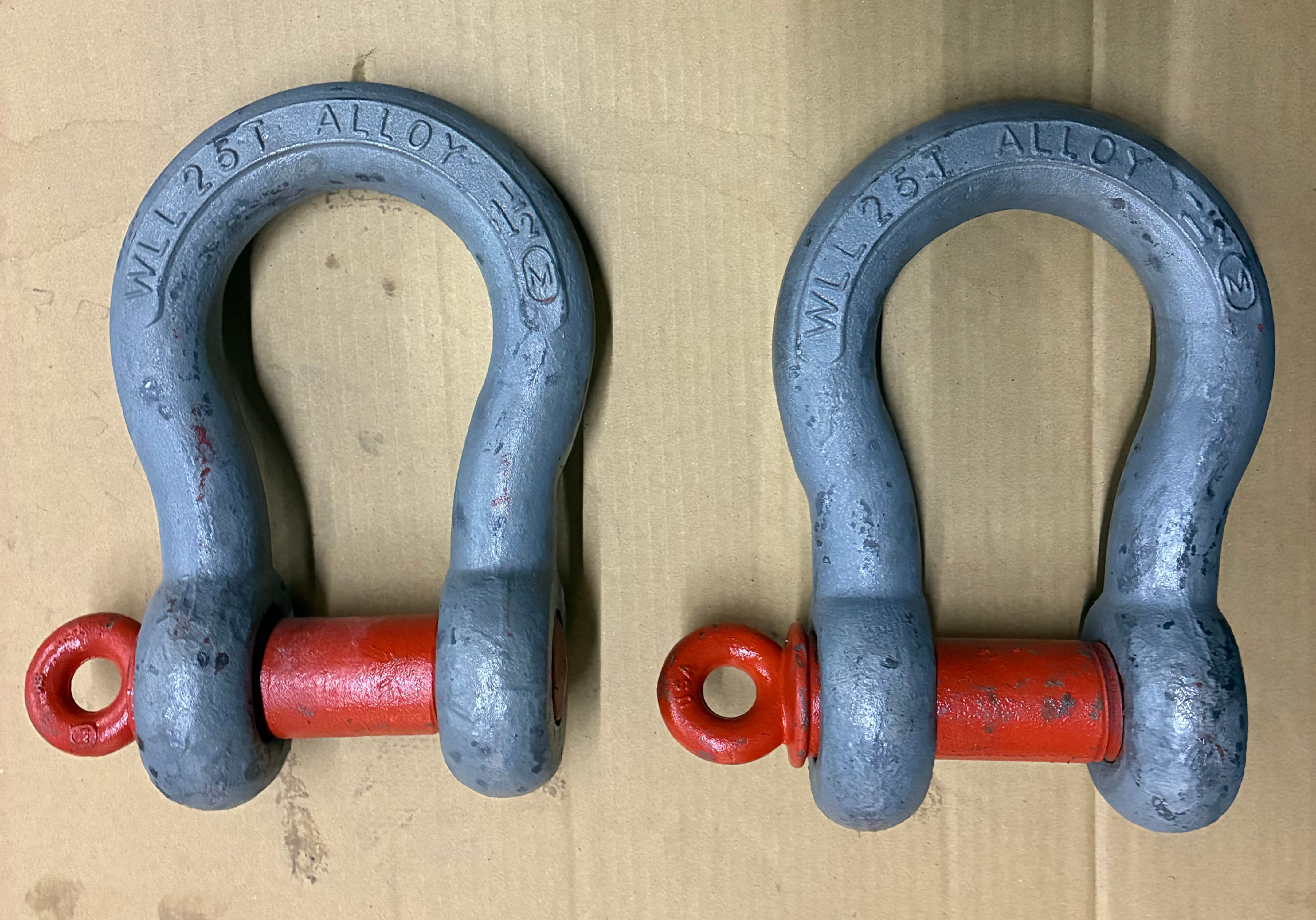 New 1-1/2” 25 Ton Alloy Screw Pin Anchor Shackle by C-M/Midland Made in USA