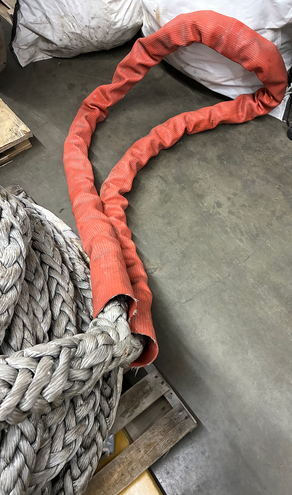 Thumbnail: 3” DIA 12 STRAND SPECTRA ROPE X 350’ AMSTEEL, DYNEEMA, PLASMA 565,000# TENSILE