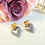 Miniatura: Aretes Corazón Bicolor