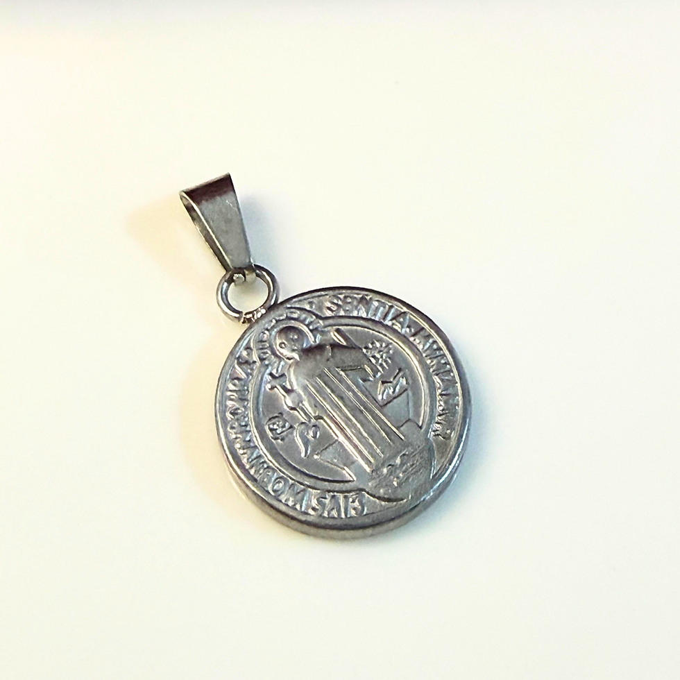 Miniatura: Dije San Benito Plateado