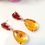 Miniatura: Arete Gota Miel-Café