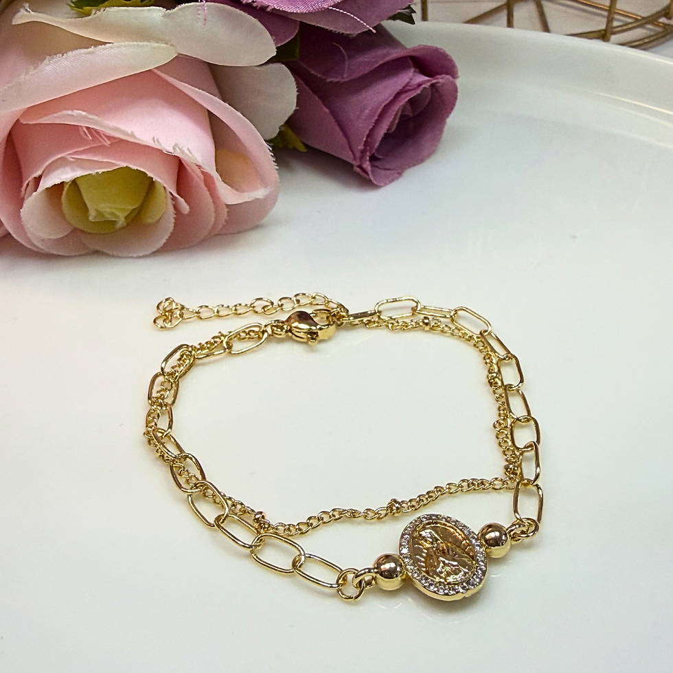 Miniatura: Pulsera Doble de Virgen
