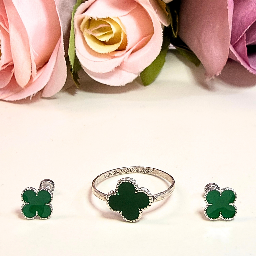 Miniatura: Coordinado Flor Verde