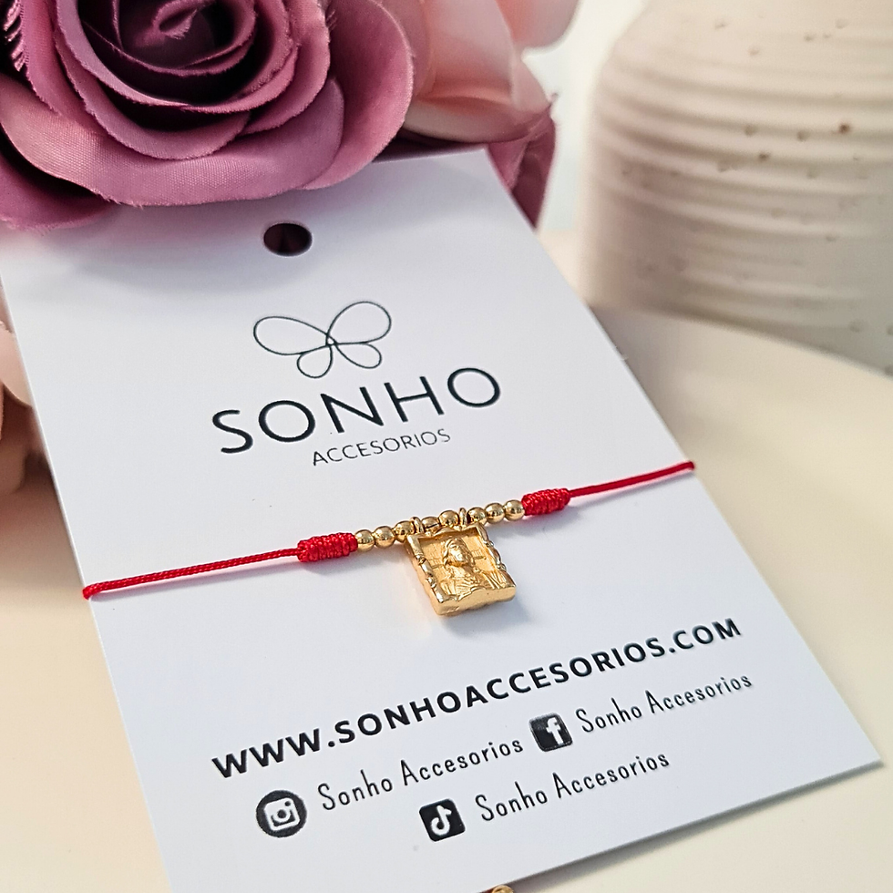 Miniatura: Pulsera Sagrado Corazón Hilo Rojo
