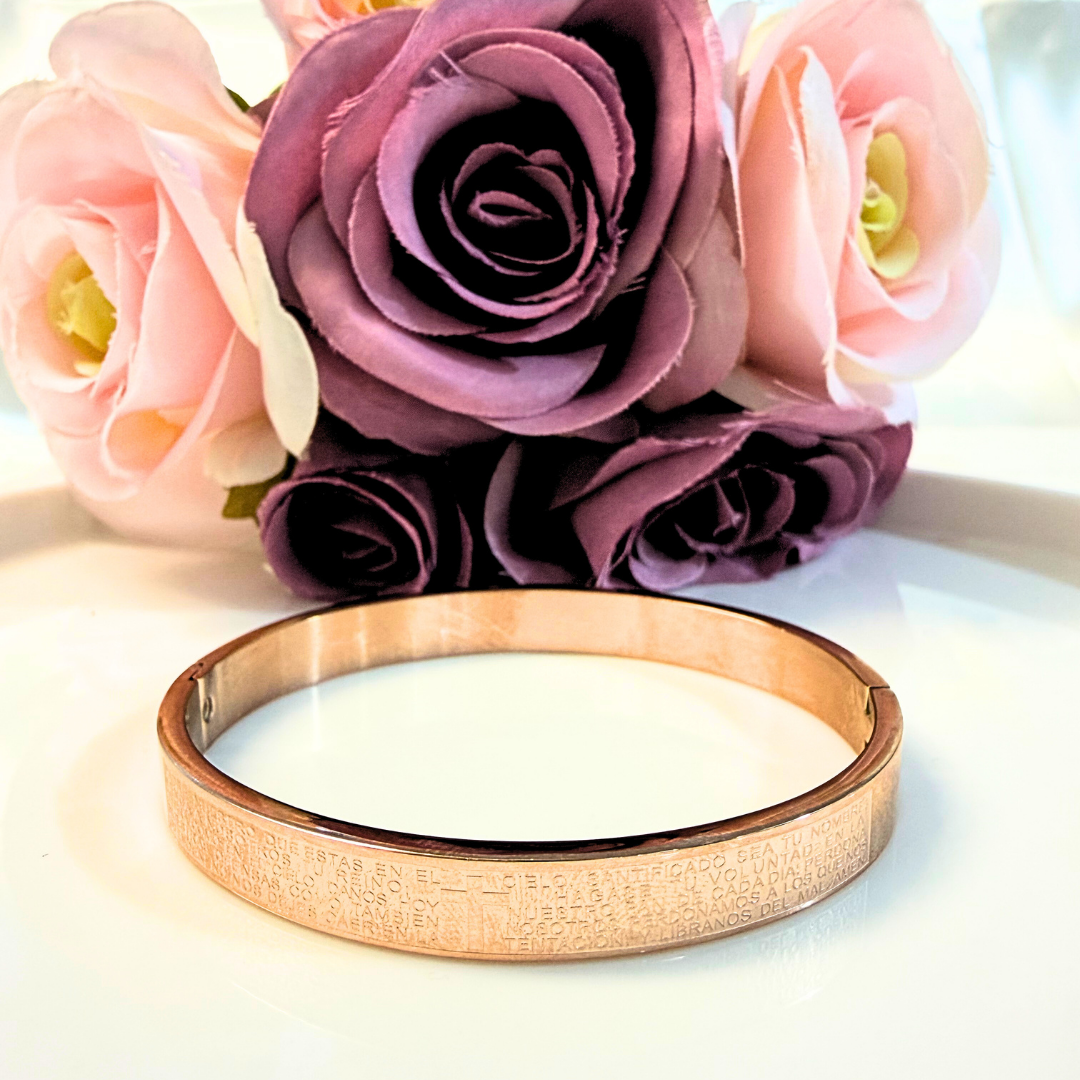 Brazalete Padre Nuestro Rosa