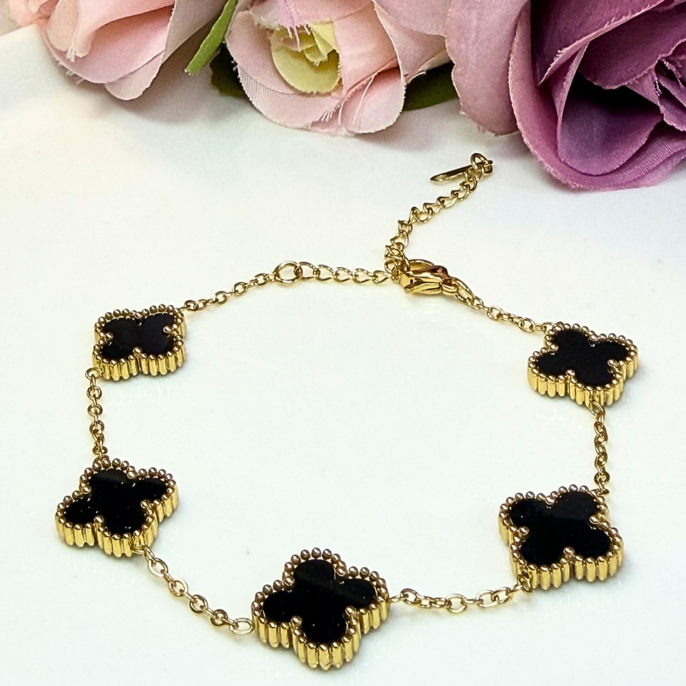 Miniatura: Pulsera Flor Negra