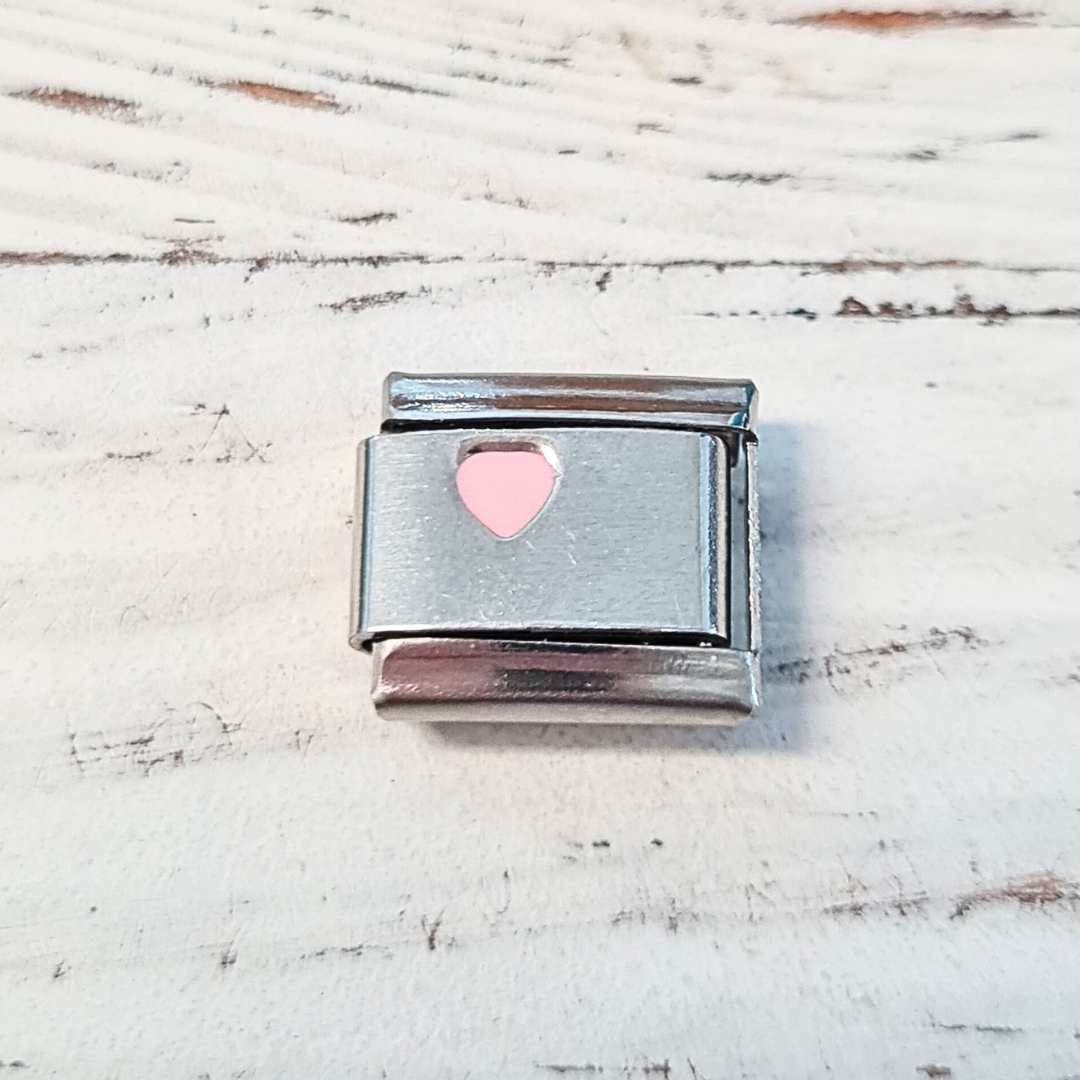 Dije Corazón Rosa Pastel