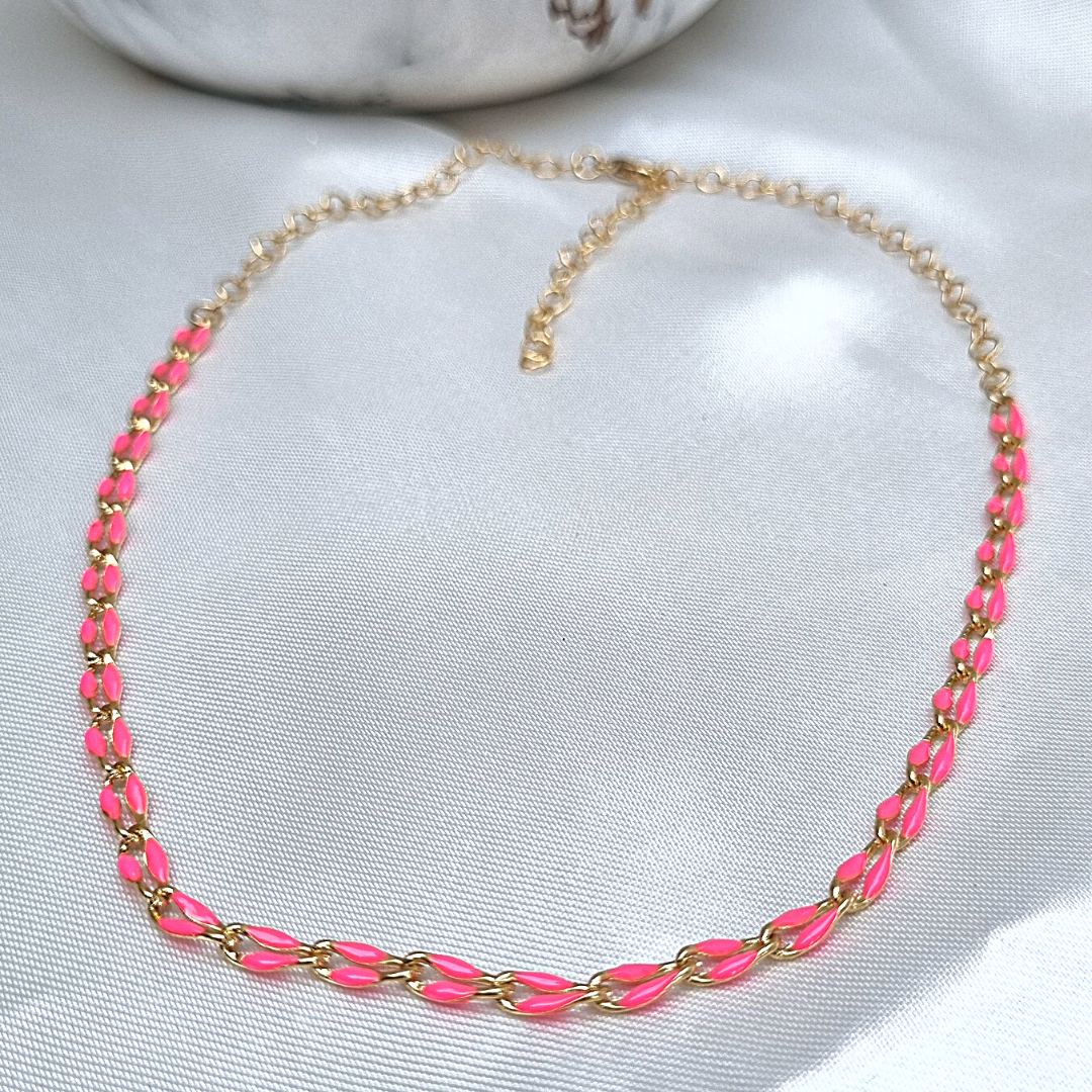 Choker Rosa Fosforescente