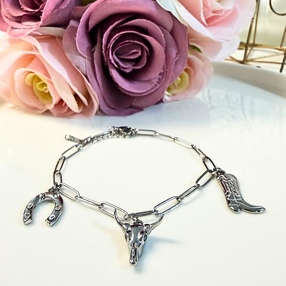 Miniatura: Pulsera Vaquera Plateada