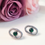 Miniatura: Aretes Ovalo Esmeralda - Plateado