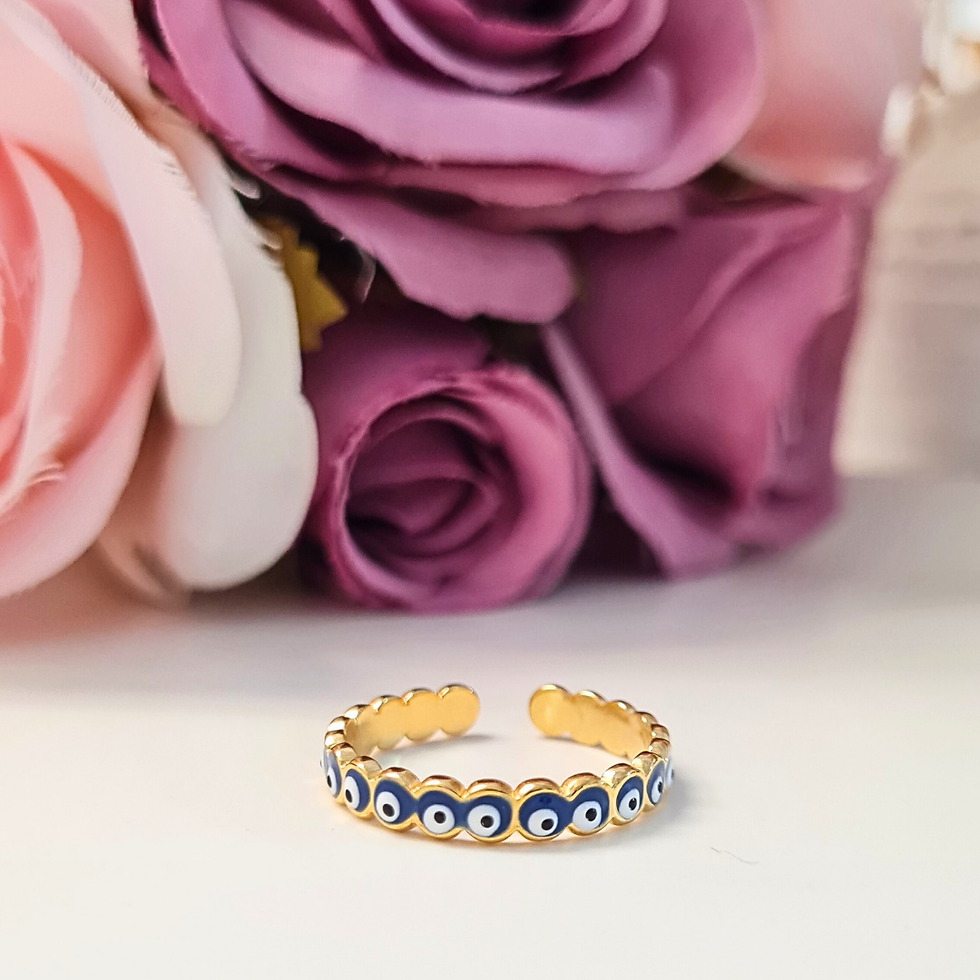 Miniatura: Anillo Ojo Turco Azul