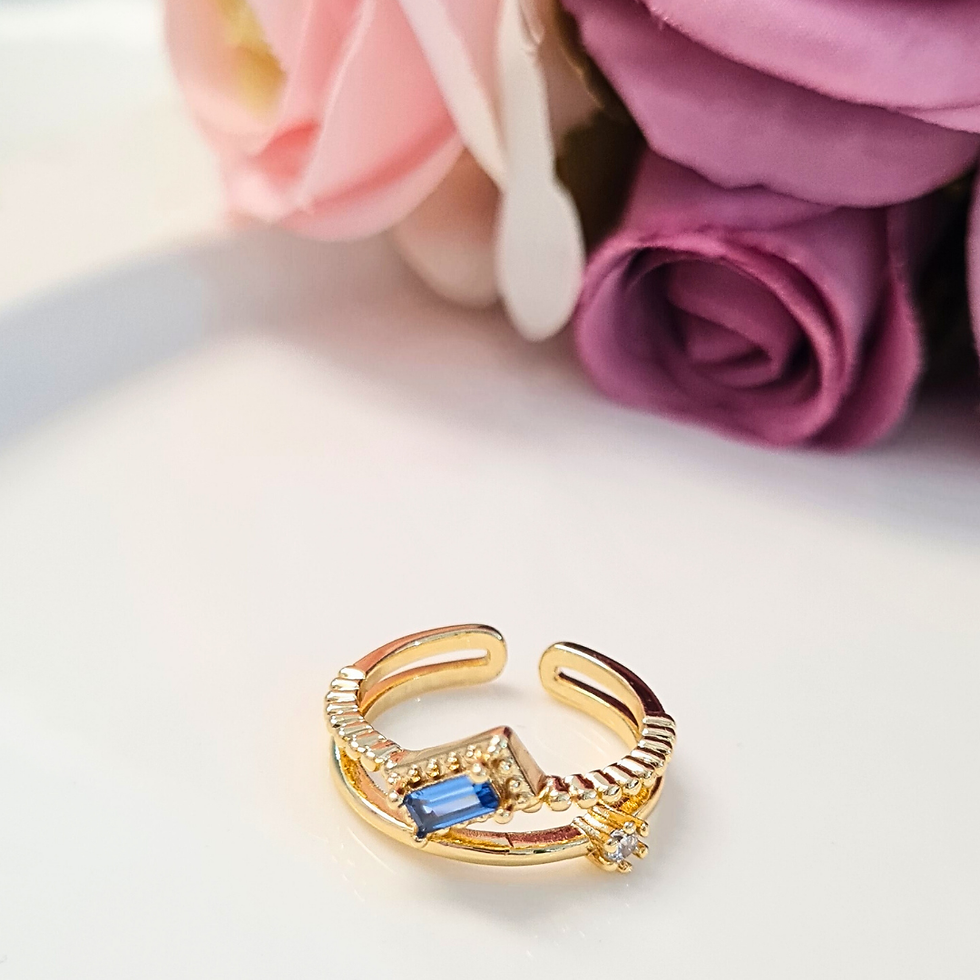 Miniatura: Anillo Valentina Azul Cielo