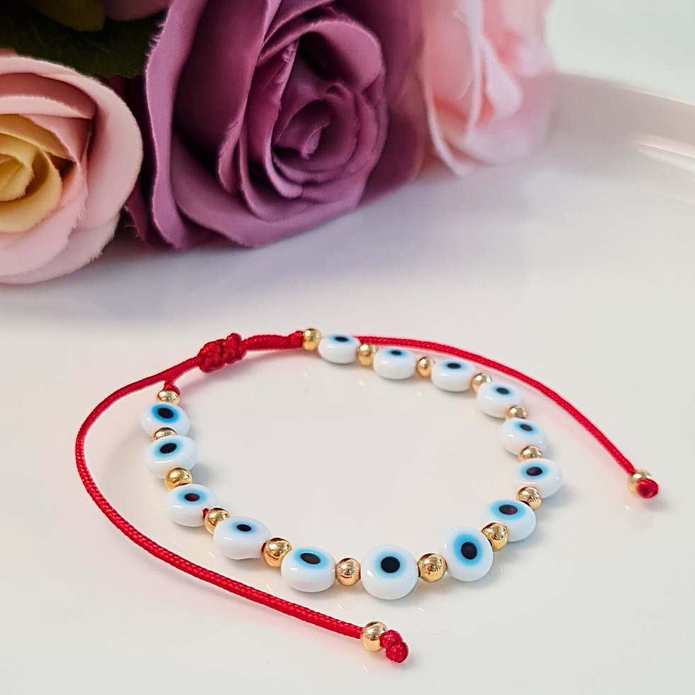 Miniatura: Pulsera Ojo Turco Blanca