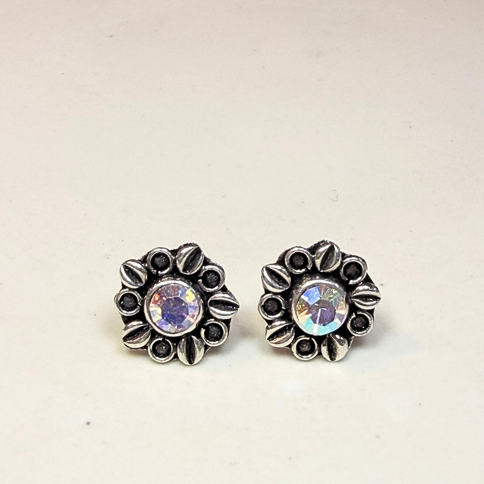 Miniatura: Aretes Flor Tornasol