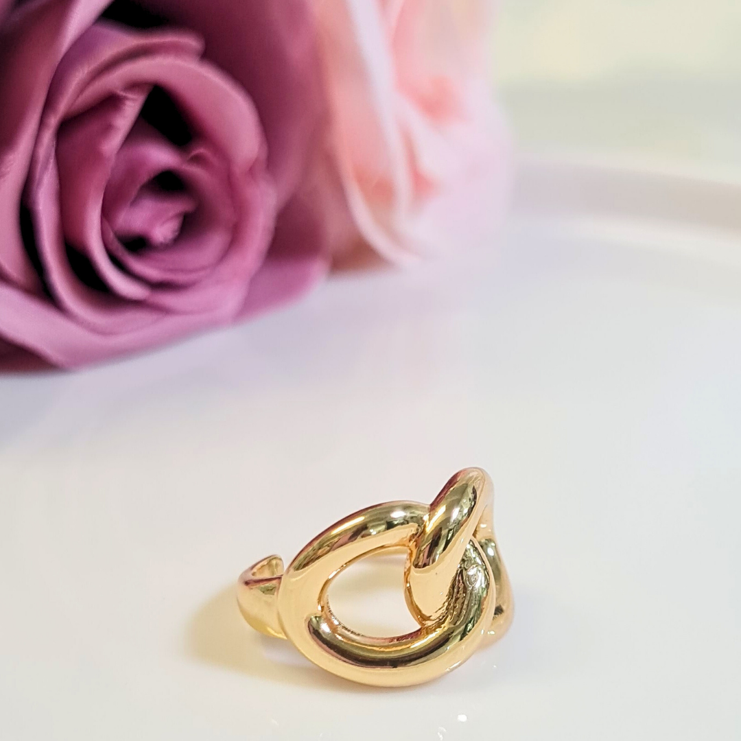 Anillo Eslabón Dorado