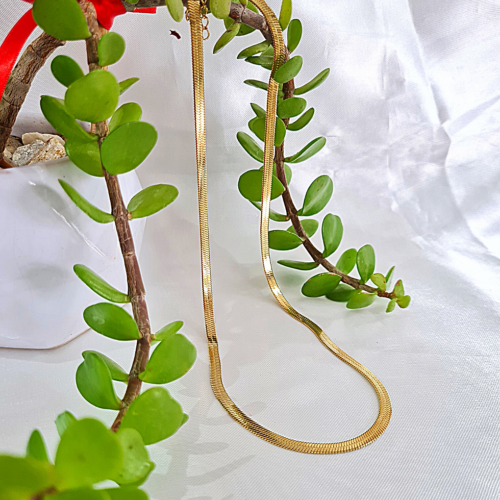 Miniatura: Gargantilla Planchada Dorada