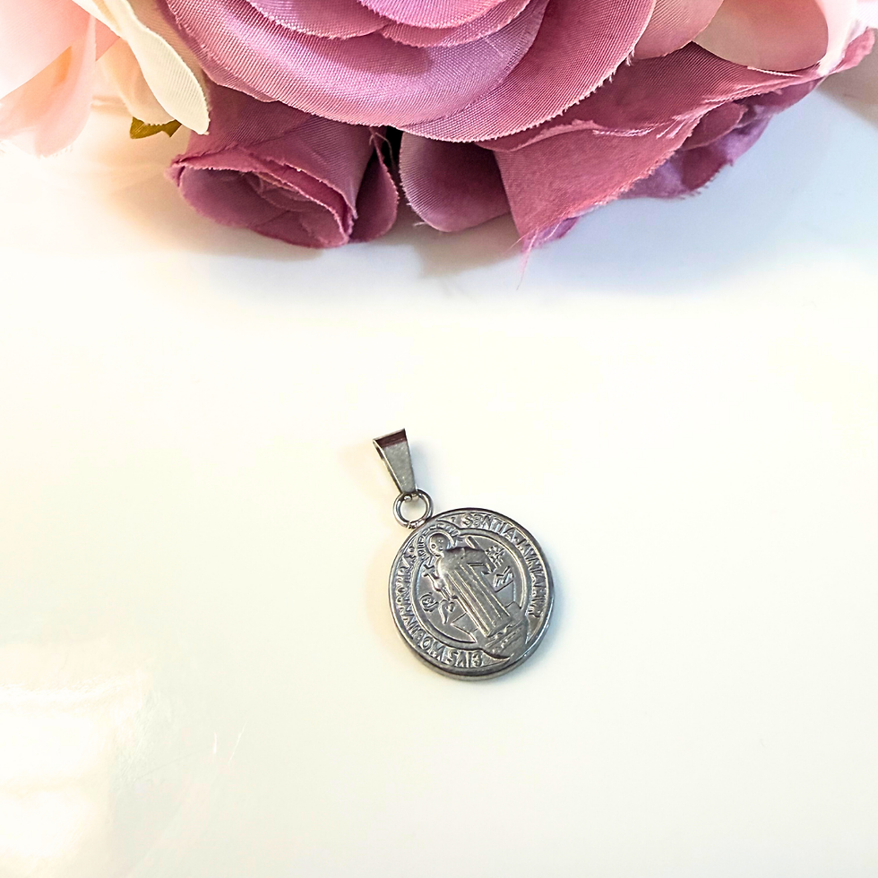 Miniatura: Dije San Benito Plateado