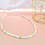 Miniatura: Gargantilla tipo Choker pastel