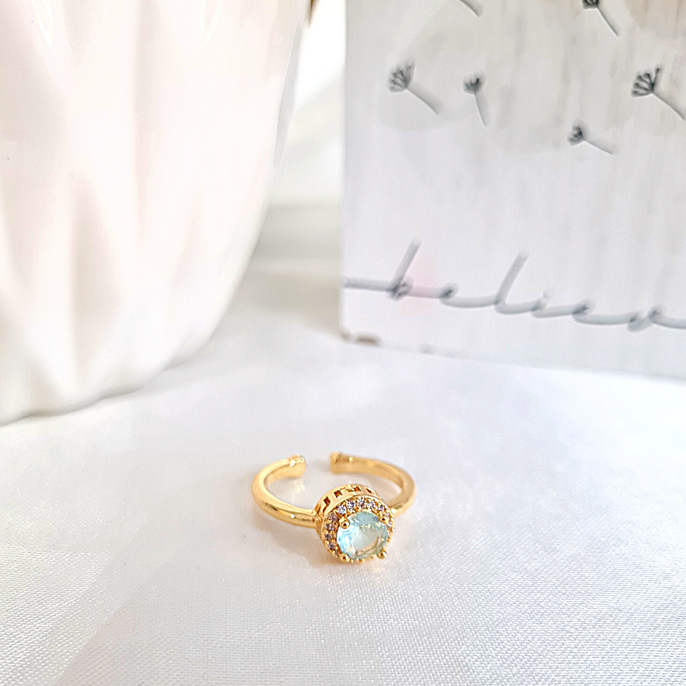 Miniatura: Anillo Barbara Azul Cielo