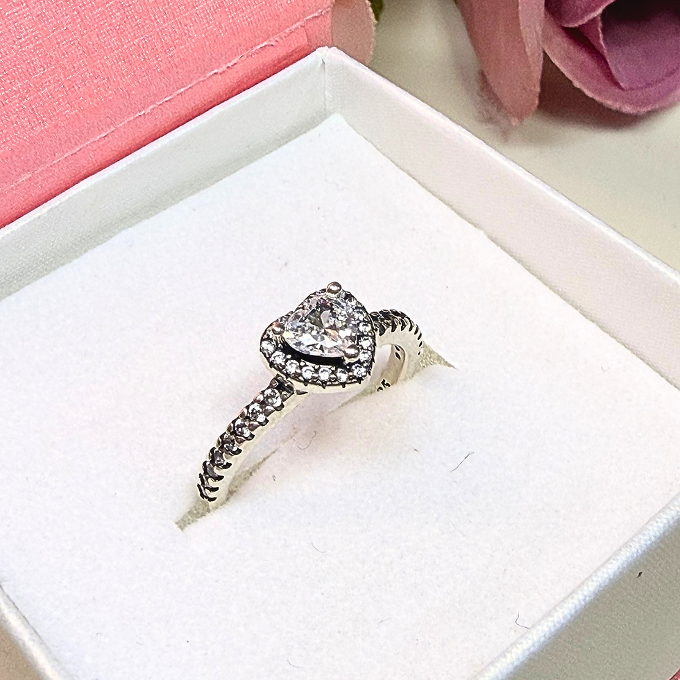 Miniatura: Anillo Corazón Blanco