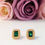 Miniatura: Aretes Natalia Verde Esmeralda