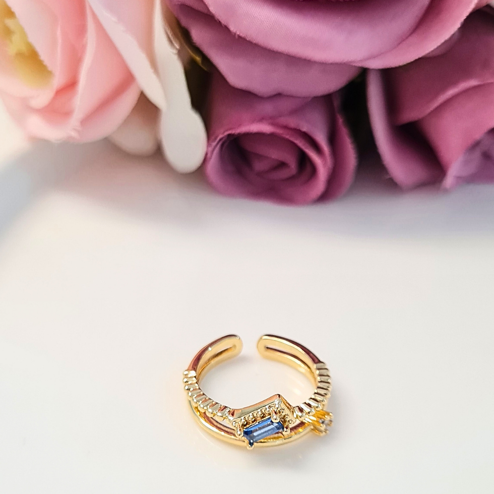 Miniatura: Anillo Valentina Azul Cielo