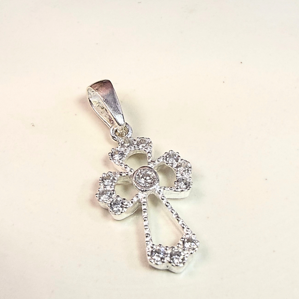 Miniatura: Dije Cruz Zirconia