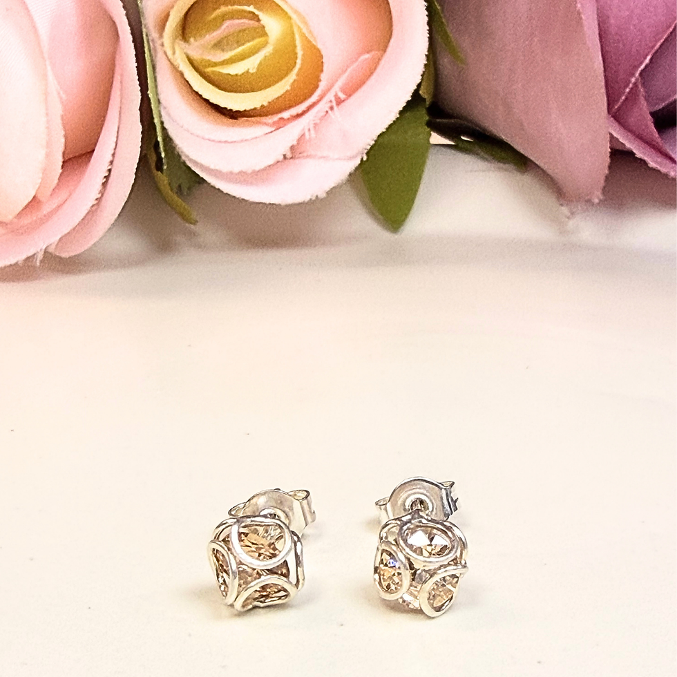 Miniatura: Aretes Anely Beige