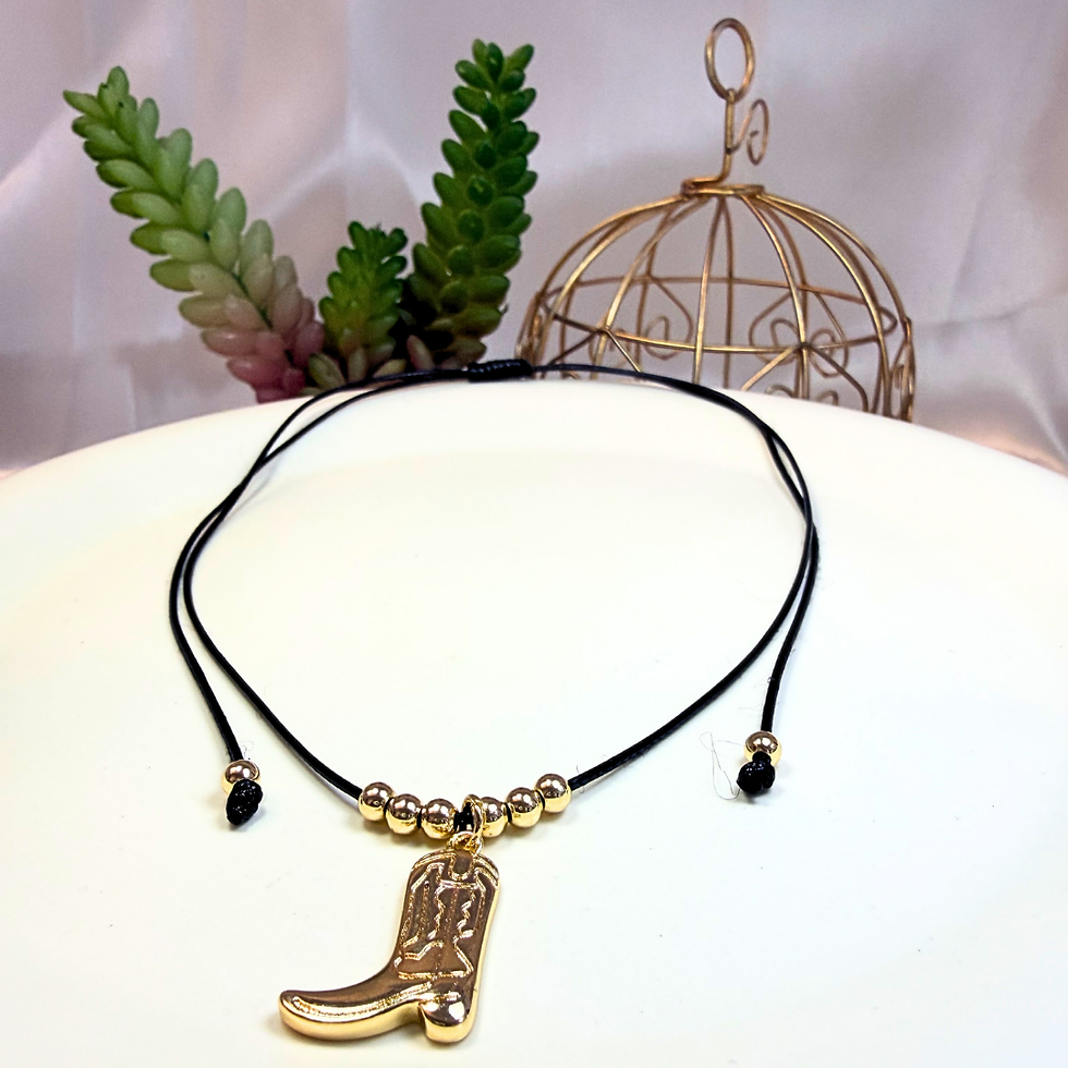 Miniatura: Collar Hilo Bota Vaquera