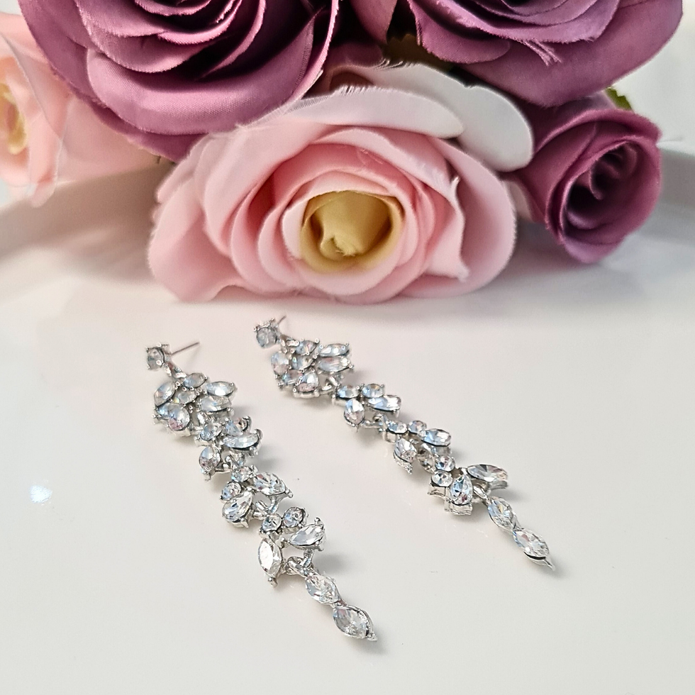 Miniatura: Aretes Flor Largos