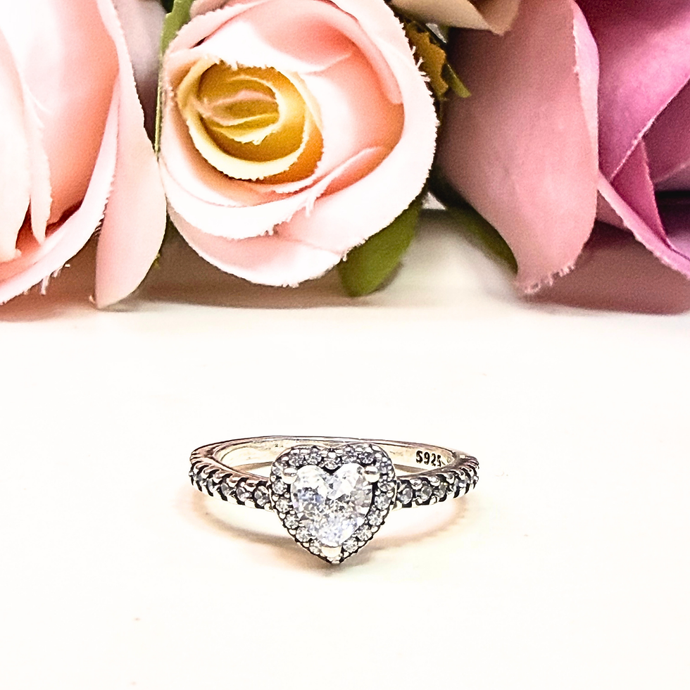 Miniatura: Anillo Corazón Blanco