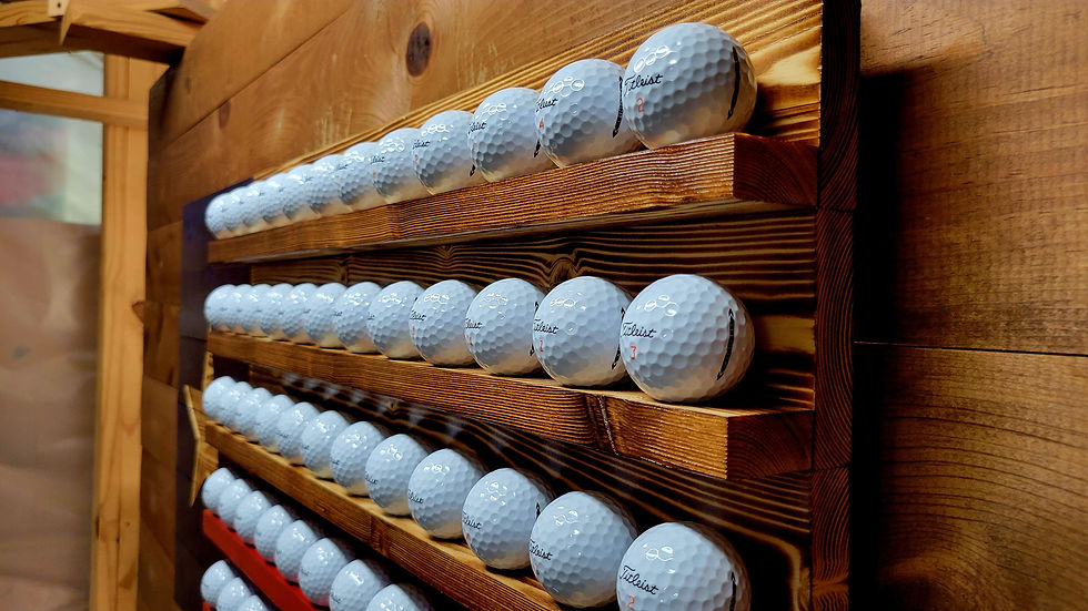 Thumbnail: Beautiful Texas Golf Ball Wooden Flag Display, Holds 72 Balls