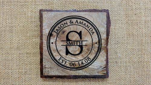 Badge Coasters Natural - Set of 6 main image 0
