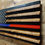 Thumbnail: Split Blue / Red Line Challenge Coin Display Flag, Holds 90-100 Coins
